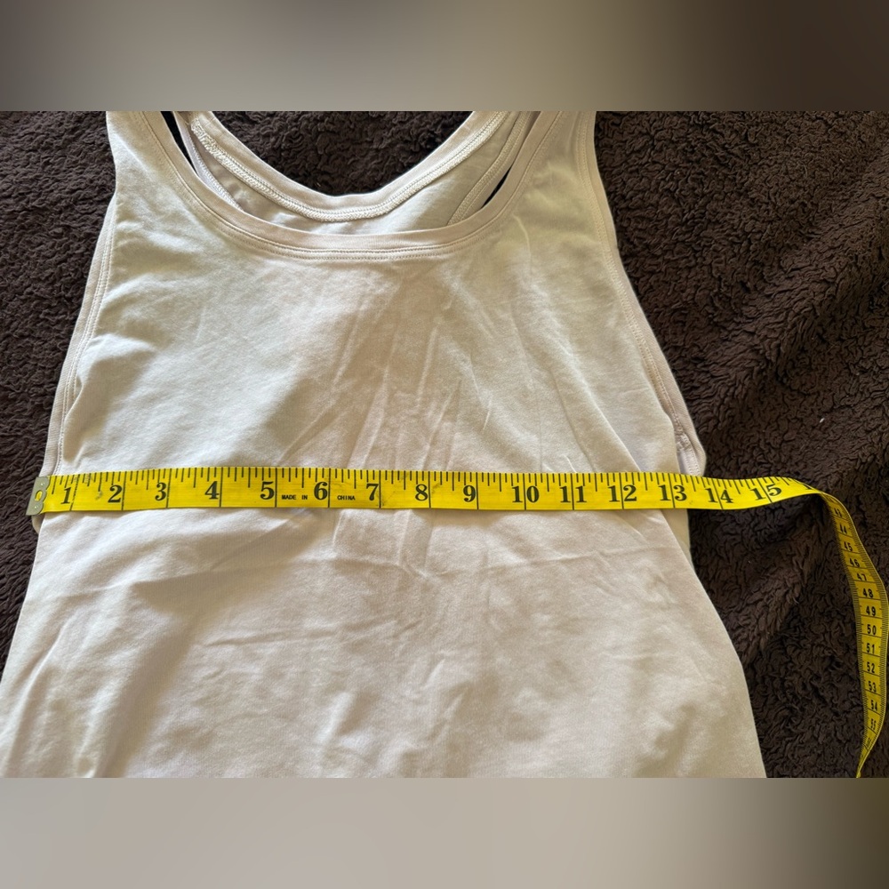 Lululemon Love Tank – Size 2, (measured) Soft Cotton, Classic Fit Smoky Blush - Picture 3 of 11